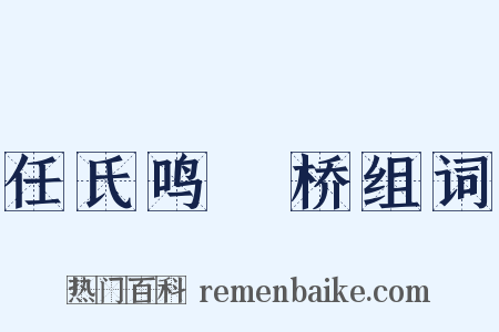 任氏鸣珰桥组词是什么意思的图片